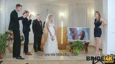 Blonde bride caught cheating during the wedding! - Bride4K - Czech Republic on youpornvideos.one