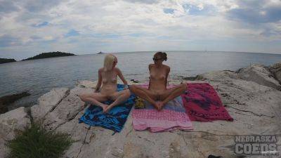 Naked Beach Day On Vacation In Croatia Enjoying Sun On Both Ingrida And Miss Pussycat - Croatia on youpornvideos.one