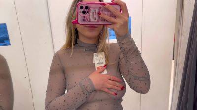 See Through Dresses Try On Haul In The Changing Room 18+ on youpornvideos.one