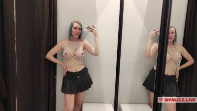 Masturbation In A Fitting Room In A Mall. I Try On Haul Transparent Clothes In Fitting Room And Mast on youpornvideos.one