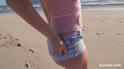 Have you Ever Been Blown on the Beach? POV Rebecca Volpetti & Jason Love at Arousins on youpornvideos.one