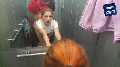 Babbylittle - Sex In The Elevator With A Neighbor. Deep Blowjob on youpornvideos.one