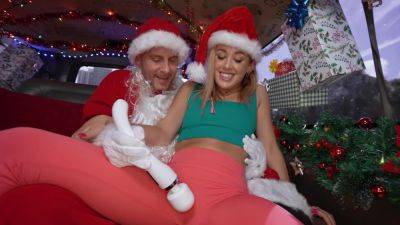 Amazing bang bus Christmas special in scenes of loud hardcore on youpornvideos.one