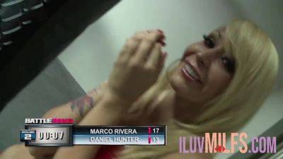 Tattooed blonde loves to fuck and suck big dick - Usa on youpornvideos.one