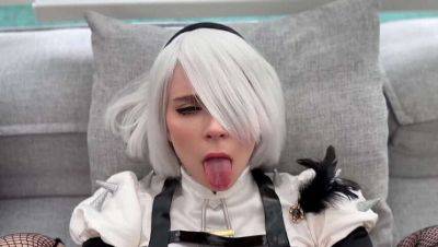 Sweetie Fox as 2B from NieR: Automata Gets Her Tight Pussy Fucked Every Which Way & Cum On Her Face - Amateur Cosplay on youpornvideos.one