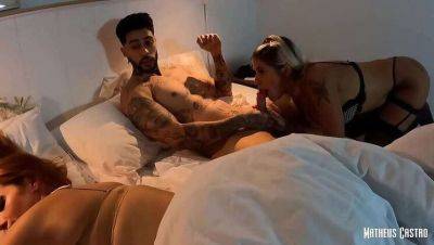 Wedding Night Blowjob: Lucy Deville and Matheus Castro on youpornvideos.one