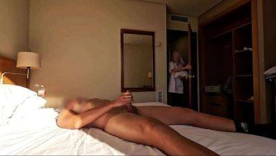 Surprised Hotel Maid Assists with Amateur Public Masturbation on youpornvideos.one