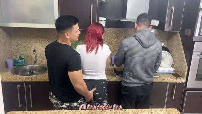 Cheating Wife Gets Groped While Husband Cooks: NTR Cuckold Experience with Yostin Quiles & Palomino Vergara on youpornvideos.one