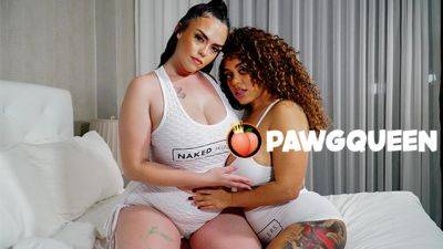 PAWGQueen Interracial Lesbians Twerking and Strap-on Fucking on youpornvideos.one