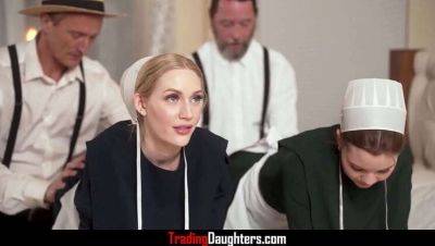 Amish Stepdads Trade Stepdaughters - Adrianna Jade, Emma Starletto on youpornvideos.one