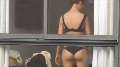 Spying on neighbour undressing. on youpornvideos.one