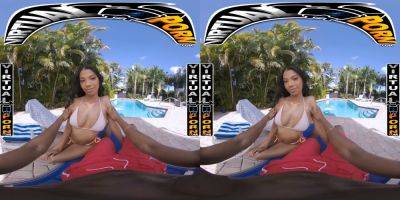 Eden West gets her tight pussy pounded in VR while enjoying a garden of Eden garden experience on youpornvideos.one