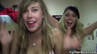 Teens get wild at sister Streak's party with softcore and tan lines on youpornvideos.one