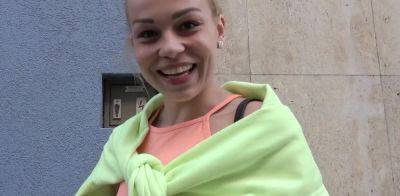 German scout - Tiny college girl Rebecca pickup and fuck at street casting - Germany on youpornvideos.one