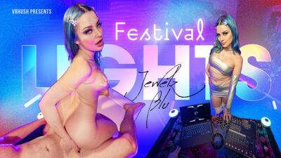 VRHUSH Festival lights with busty babe Jewelz Blu on youpornvideos.one