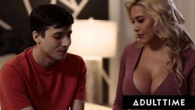 Hot Blonde Stepmom Caitlin Bell Initiates Her Stepson Ricky Spanish in Risqué First-Time Encounter - Spain on youpornvideos.one