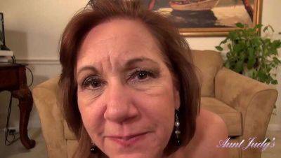 Step-Aunt Marie, 60 & Sexy, Sucks Your Cock & Masturbates in Nylons on youpornvideos.one