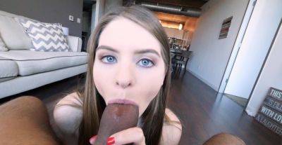 Blue-eyed hottie works the BBC in magical POV perversions on youpornvideos.one