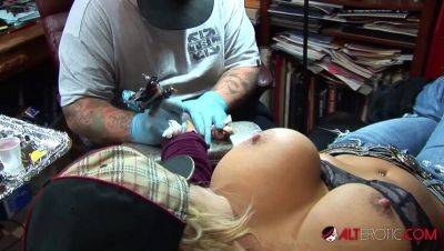 Shyla Stylez Shows Off Her Big Tits and Tattoos in Hot Solo Scene on youpornvideos.one
