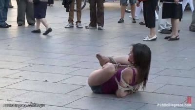 Spanish hottie Samia Duarte gets dominated and punished in public by James Deen - Spain on youpornvideos.one