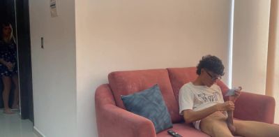My stepsister catches me masturbating while I check her cell phone gallery. on youpornvideos.one
