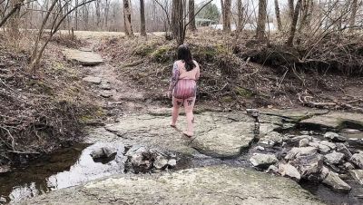 Big Tit BBW MILF Buttercup Squirts Hard in Public Outdoor Adventure - Hairy Pussy & Saggy Tits - Usa on youpornvideos.one