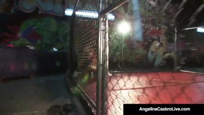 Cuban BBW Angelina Castro Slams BBC in Cage Match - Cuba on youpornvideos.one