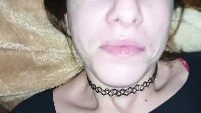 Amateur Wife Gives Sloppy Blowjob and Takes Cum in Mouth on youpornvideos.one