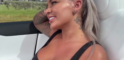 Busty Aussie PAWG Railed In Tesla On Public Road - Hayley Davies on youpornvideos.one