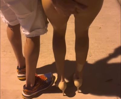 Hot married blonde fucking two strangers in the parking lot after leaving the funk dance - cuckold on youpornvideos.one